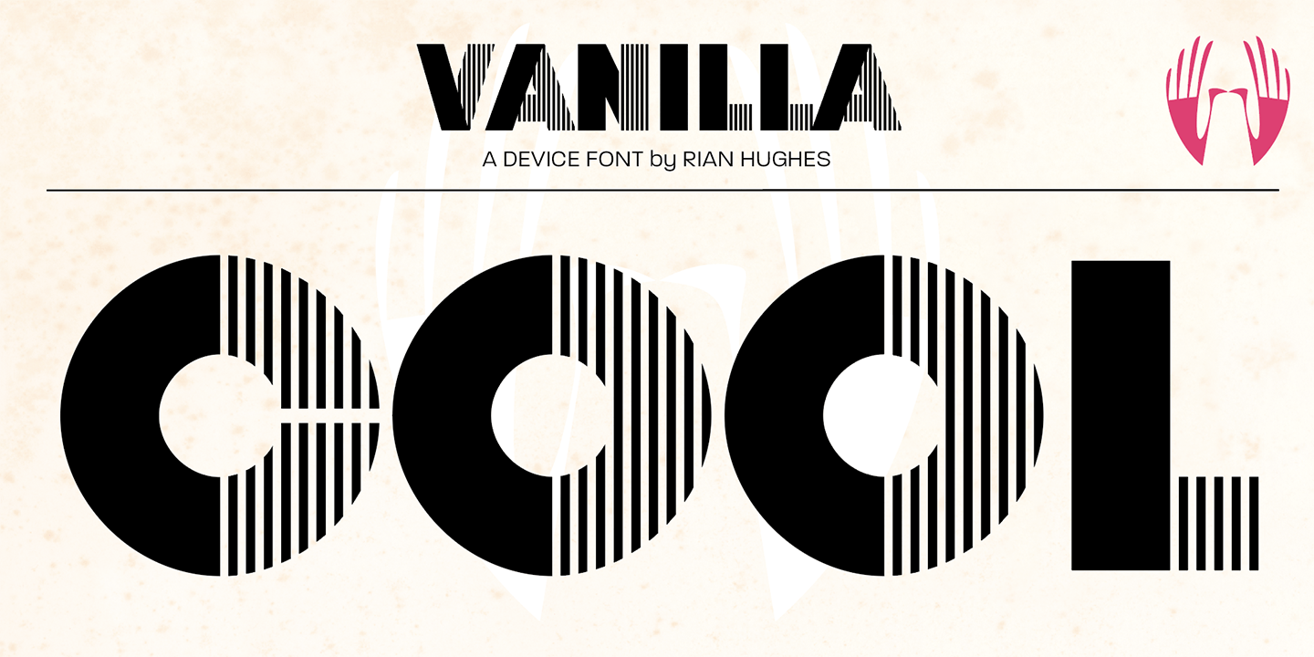Vanilla Font Poster #1