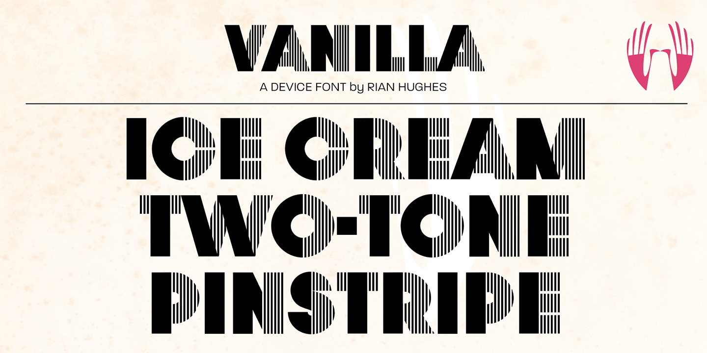 Vanilla Font Poster #1