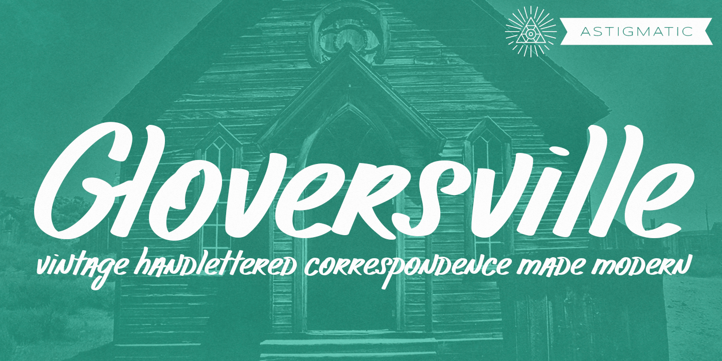 Gloversville Font Poster #1