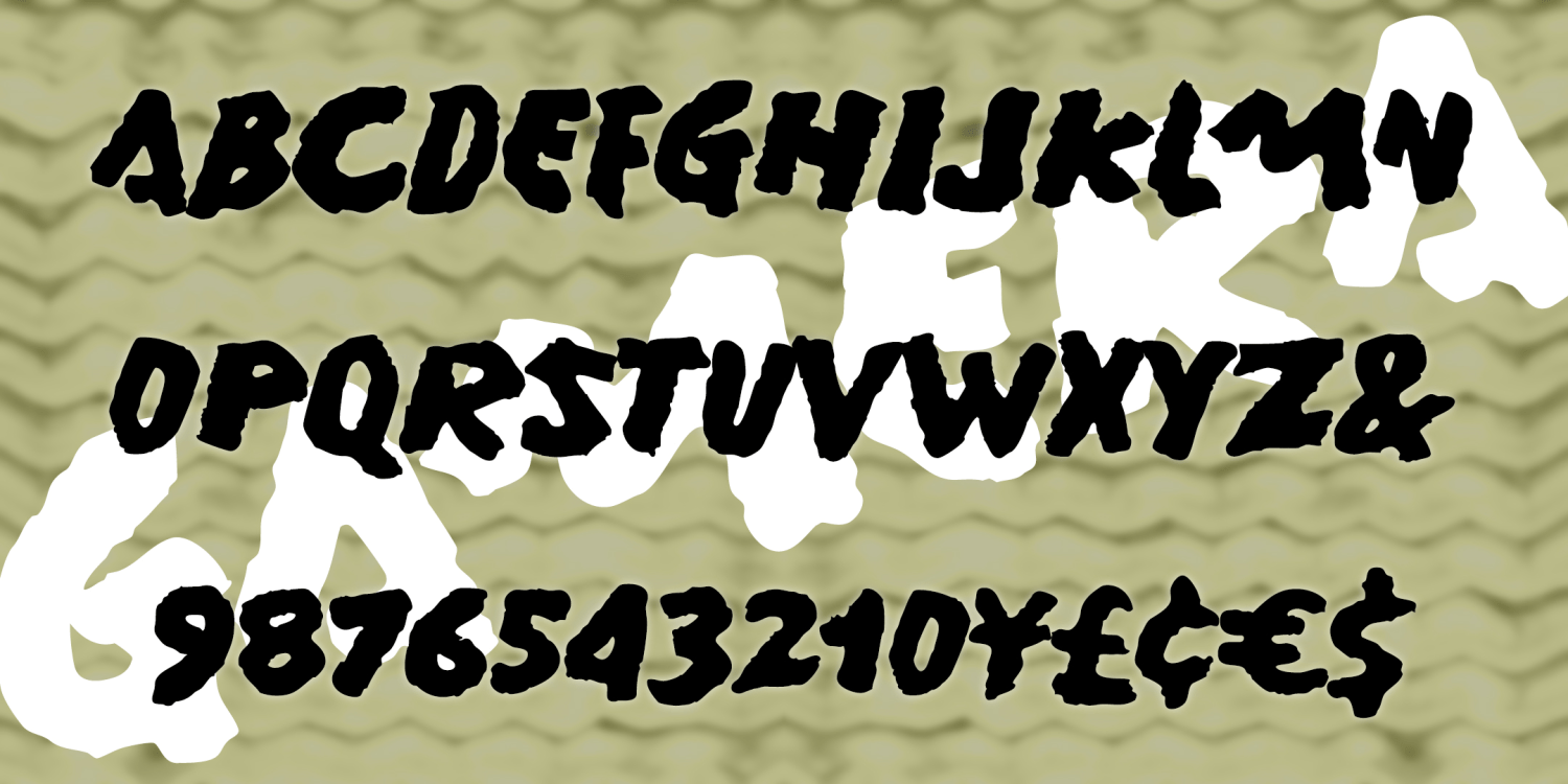Gamera Font Family Poster