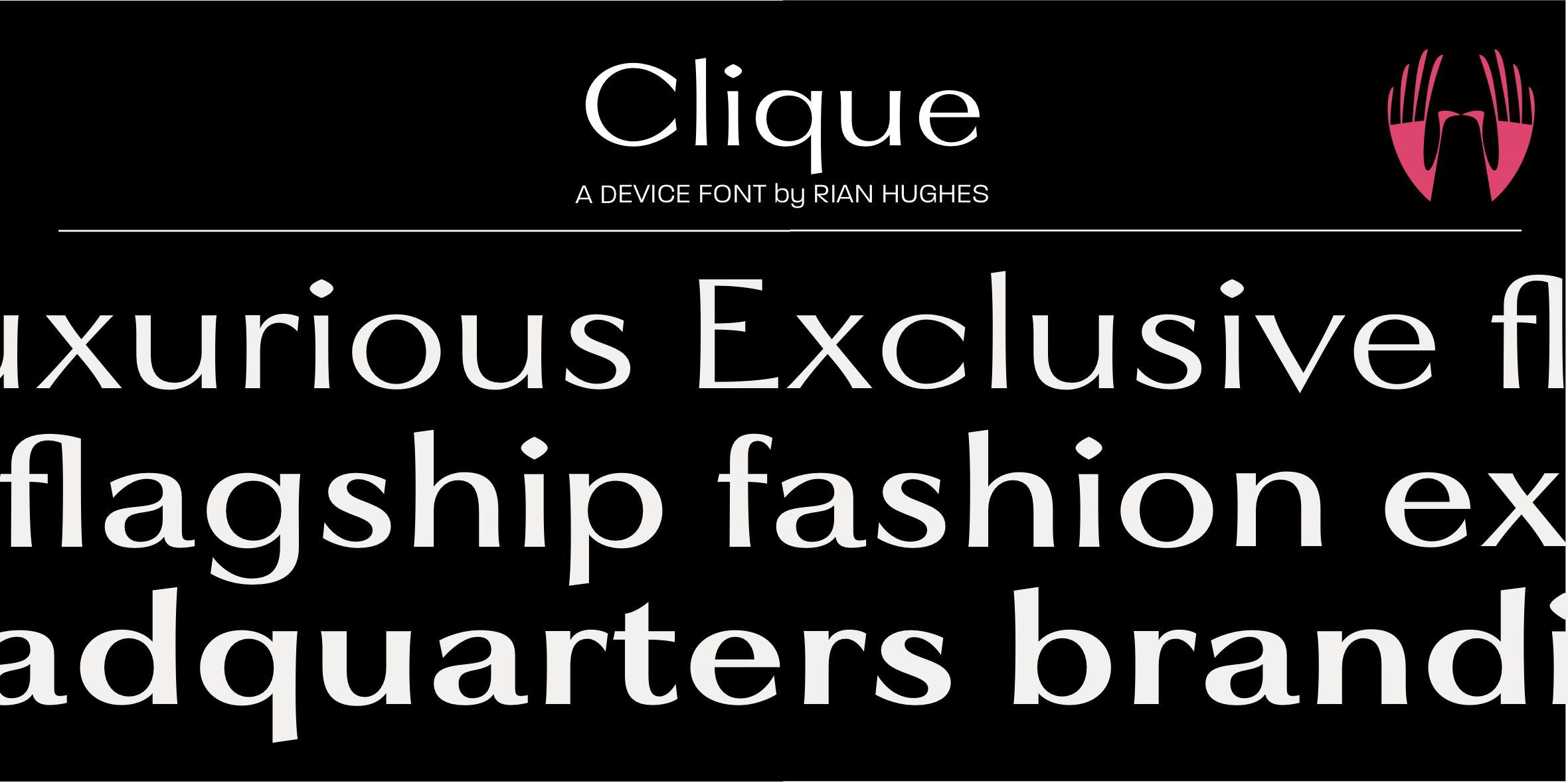 Clique Font Poster #1