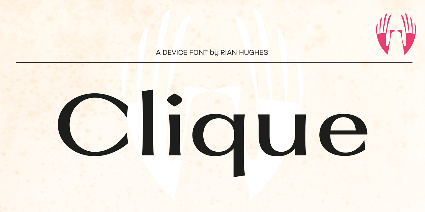 Clique Font Poster #1