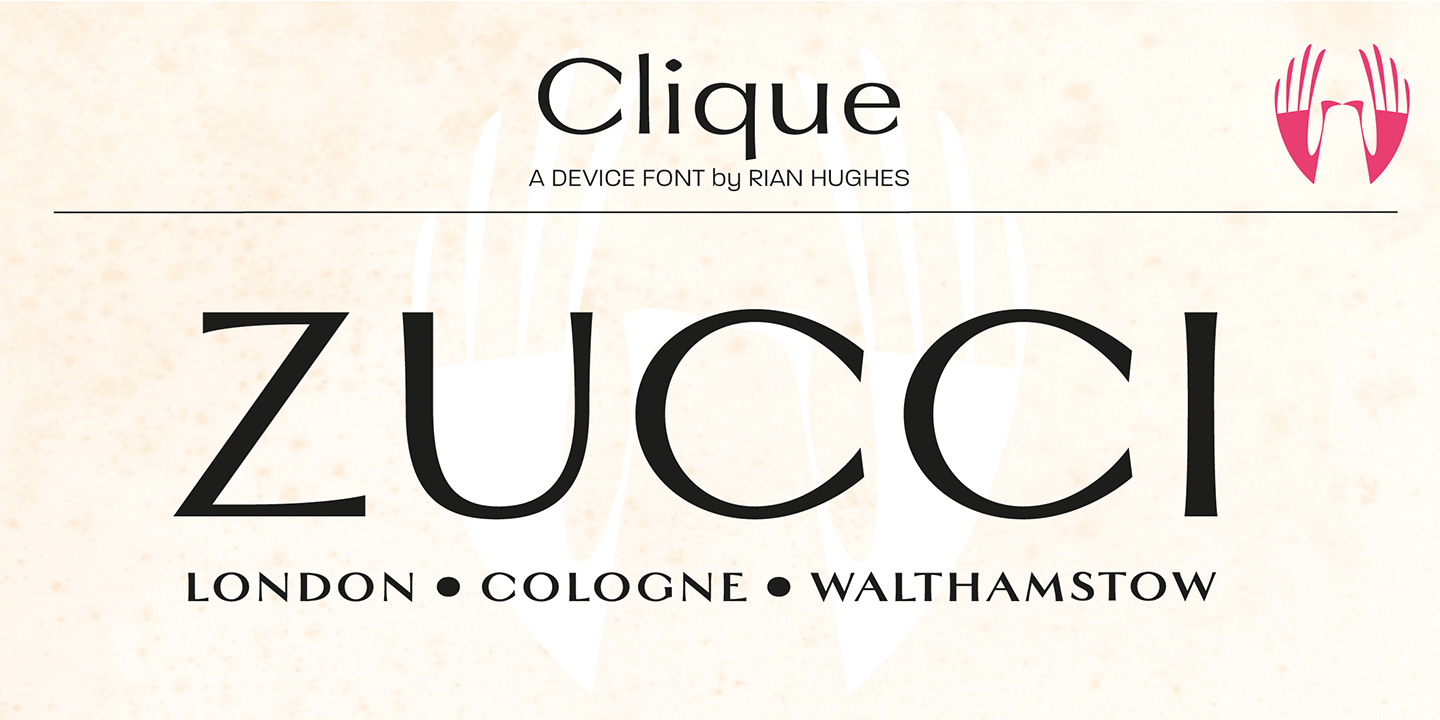 Clique Font Poster #1