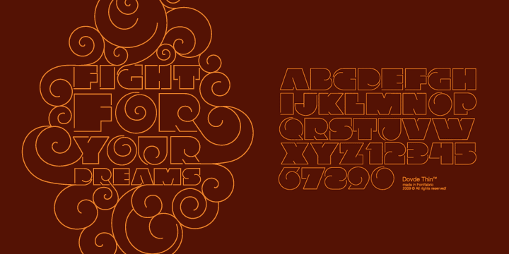 Dovde Font Poster #1