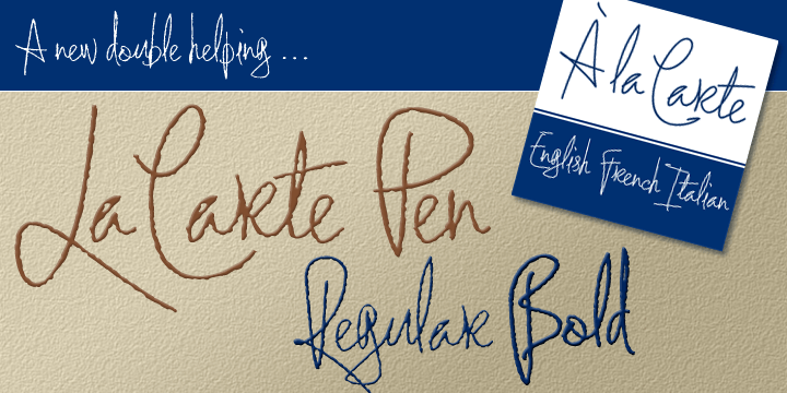 La Carte Pen Font Poster #1