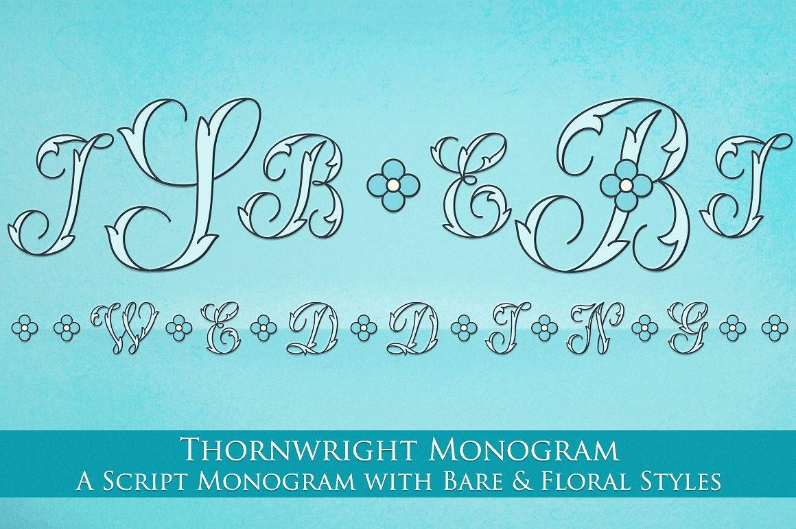 MFC Thornwright Monogram Font Poster #1