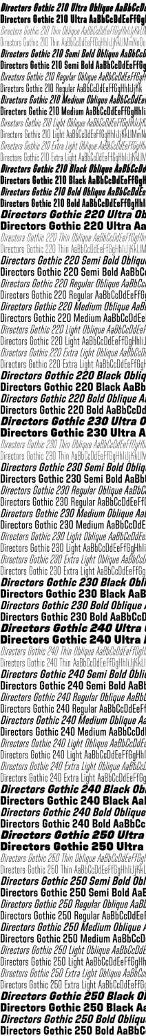Directors Gothic Collection Font Poster #1