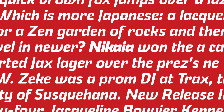 Nikaia Font Poster #1