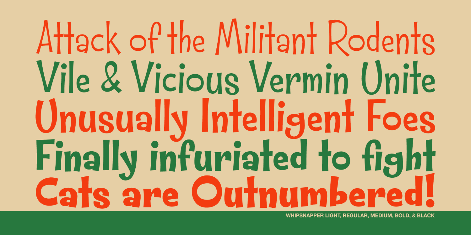 Whipsnapper Font Family