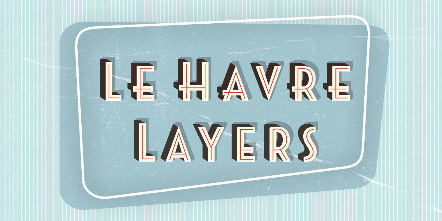 Le Havre Layers Font Poster #1