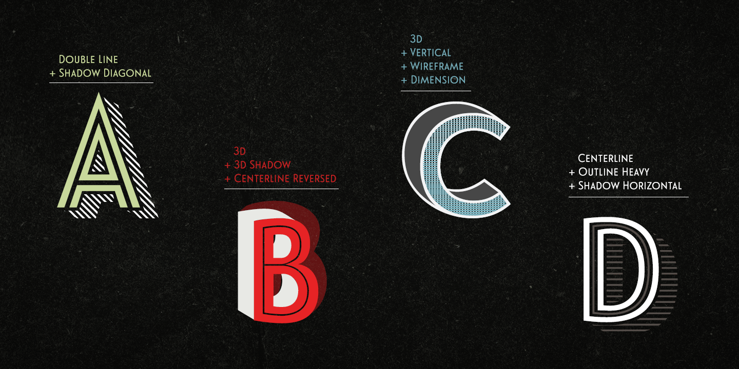 Le Havre Layers Font Poster #1