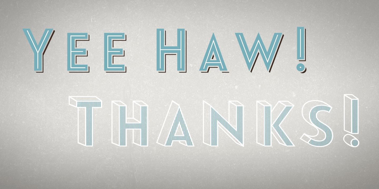 Le Havre Layers Font Poster #1