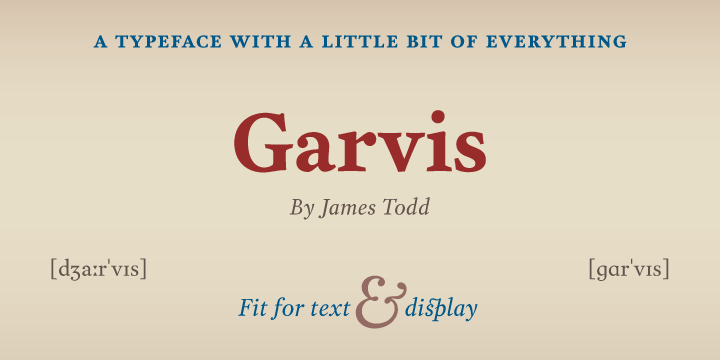 Garvis Pro Font Poster #1