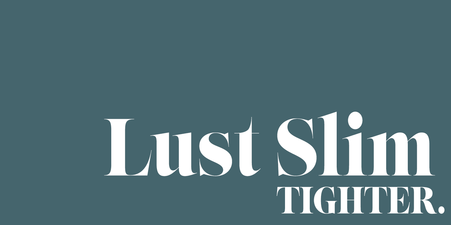 Lust Slim Font Poster #1