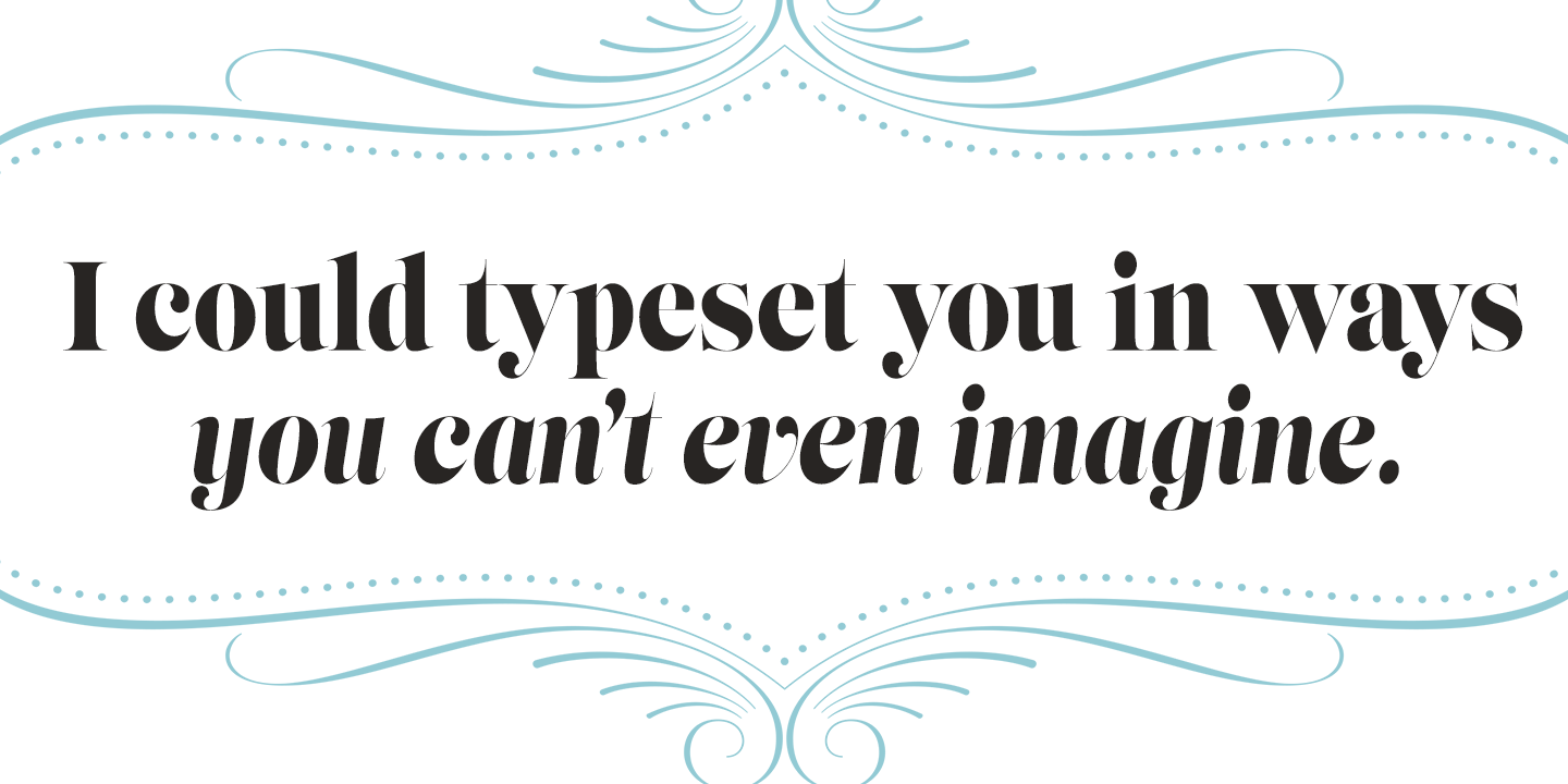 Lust Slim Font Poster #1