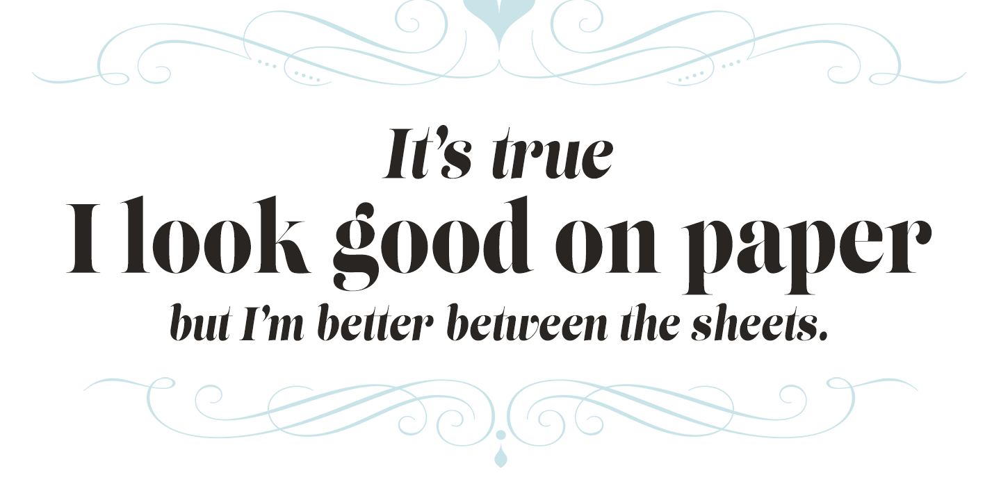 Lust Slim Font Poster #1