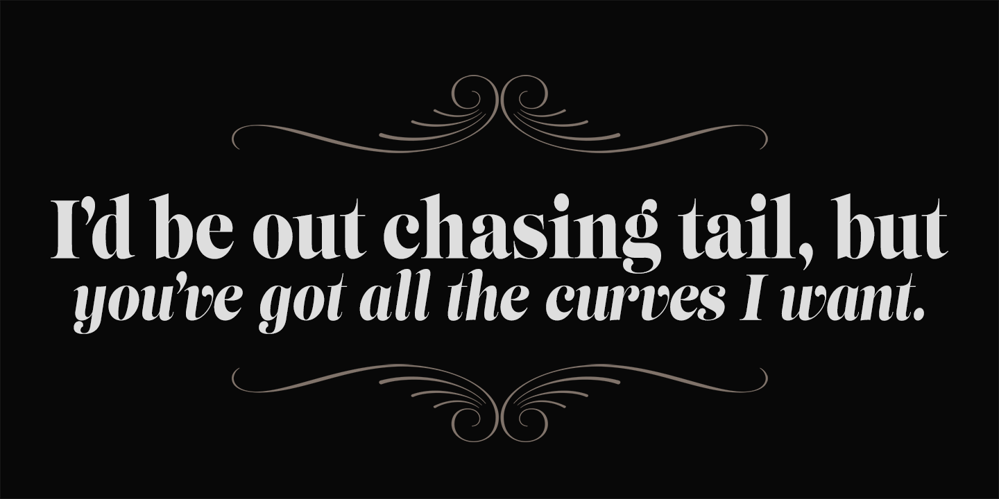 Lust Slim Font Poster #1