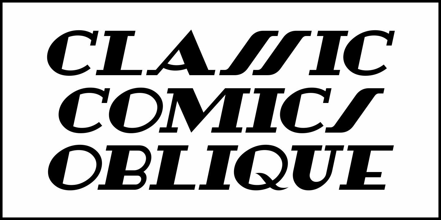 Classic Comics Font Poster #4