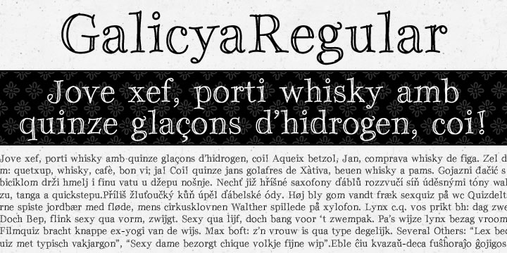 Galicya Font Poster #1