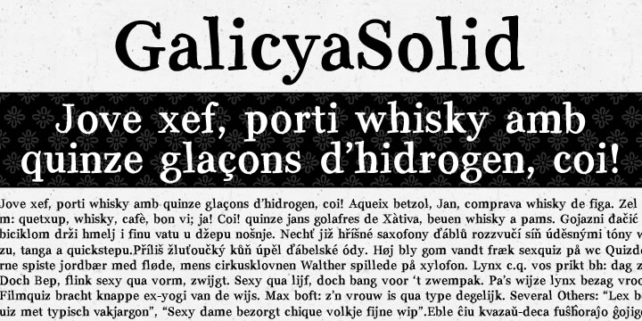 Galicya Font Poster #1