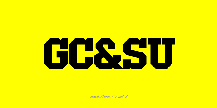 Offense Font Poster #1