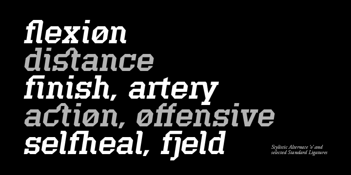 Offense Font Poster #1