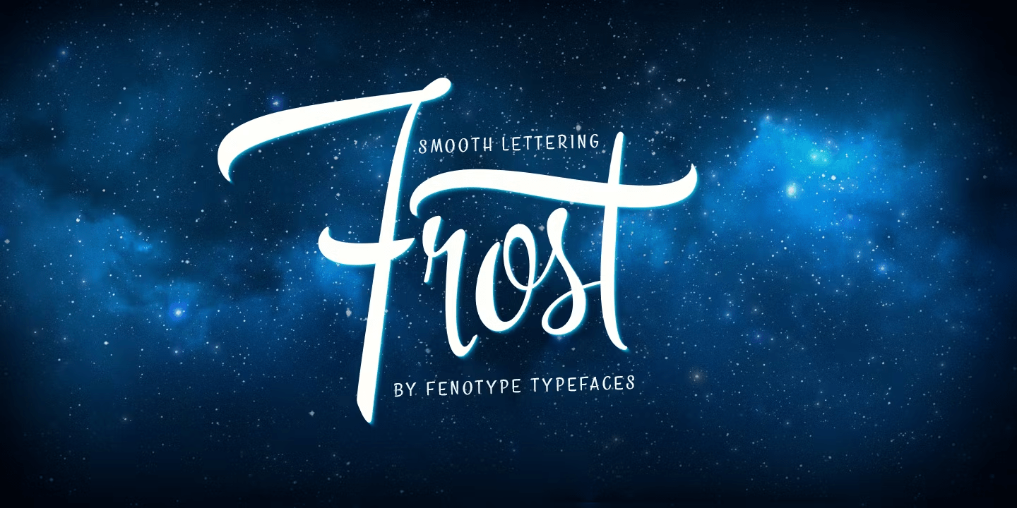 Frost Font Family Poster