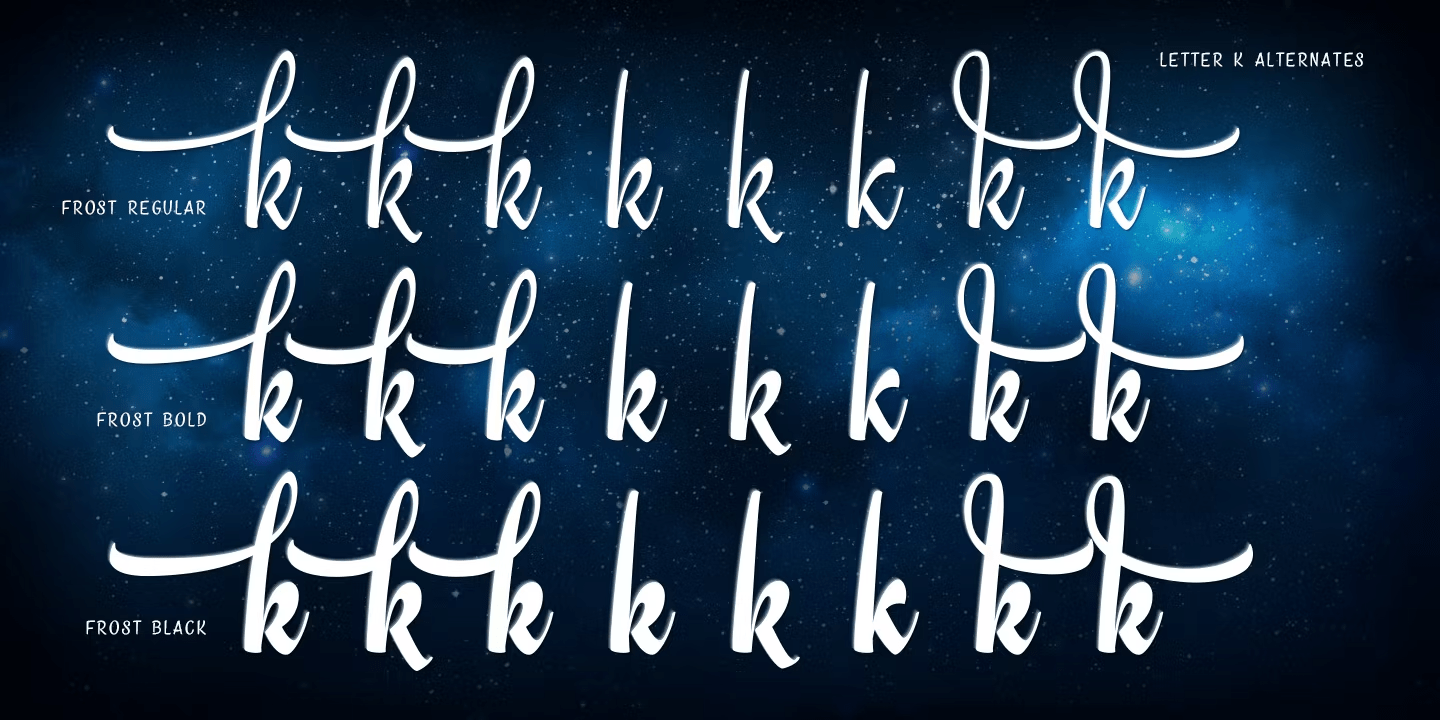 Frost Font Poster #1
