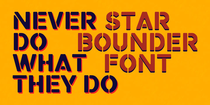 Starbounder Font Poster #1