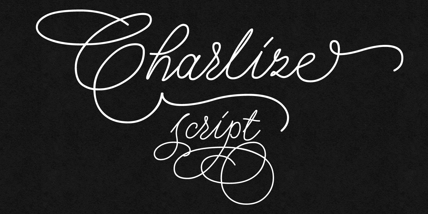 Charlize Font Poster #1