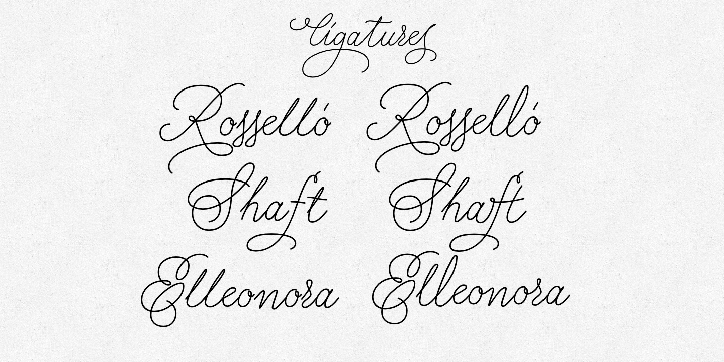 Charlize Font Poster #1