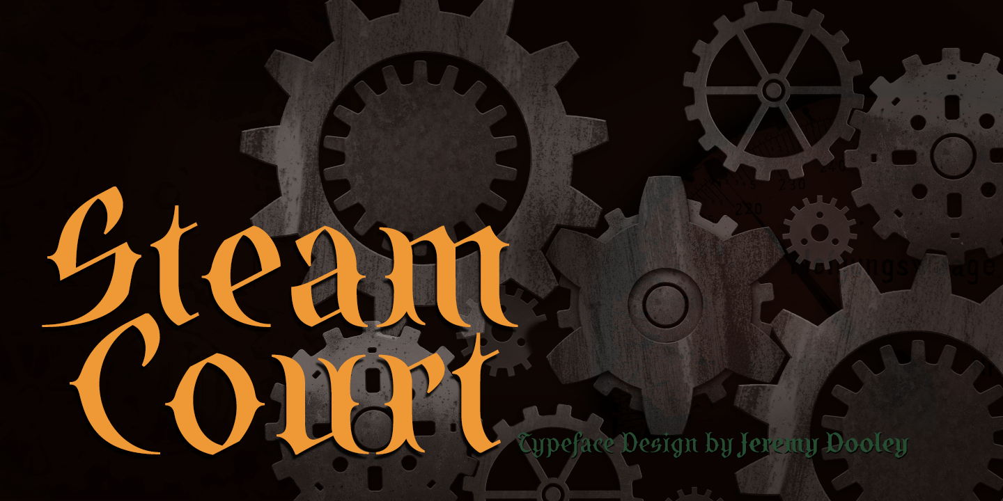 SteamCourt Font Poster #1