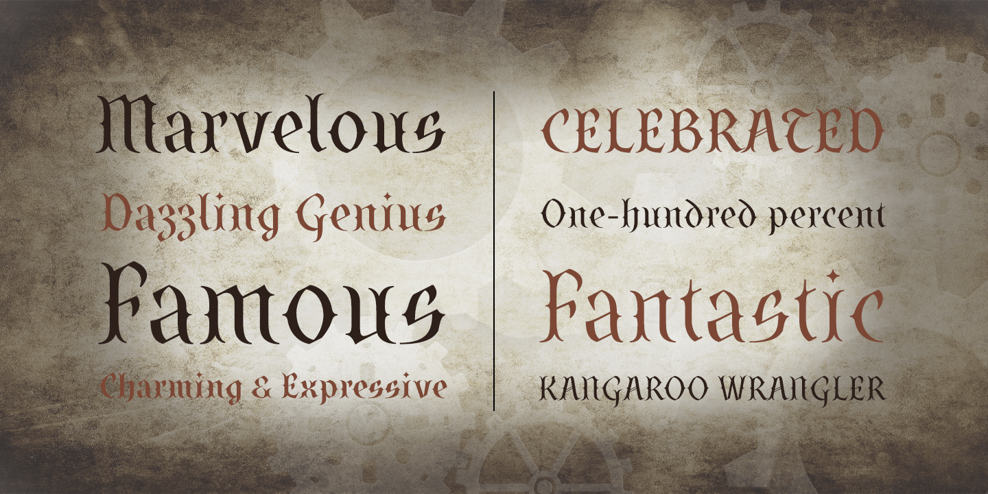 SteamCourt Font Poster #1