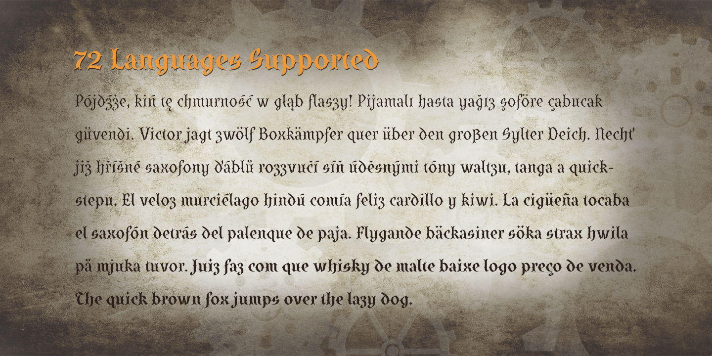 SteamCourt Font Poster #1