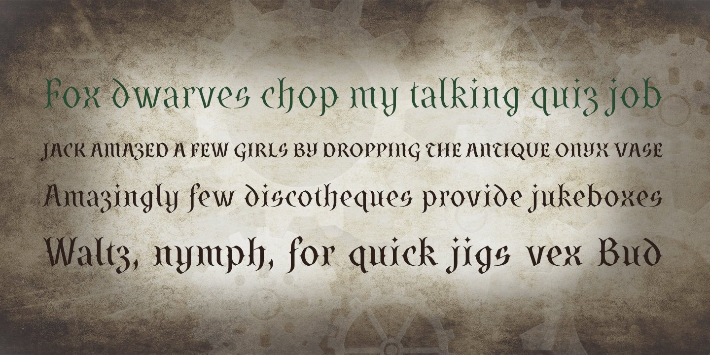 SteamCourt Font Poster #1