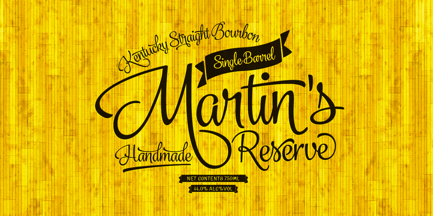 Vanilla Shot Font Poster #1