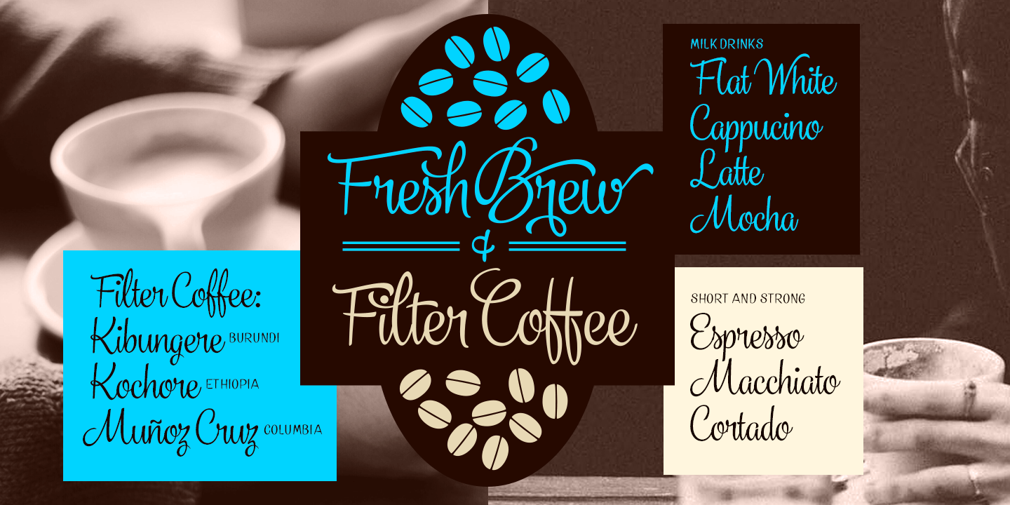 Vanilla Shot Font Poster #1