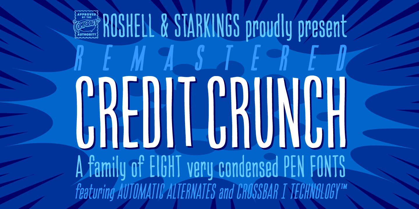Credit Crunch Font Poster #1