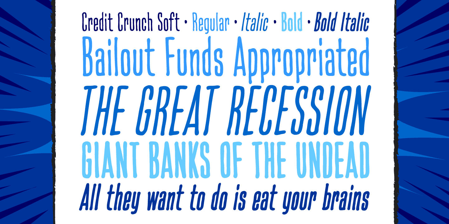 Credit Crunch Font Poster #1