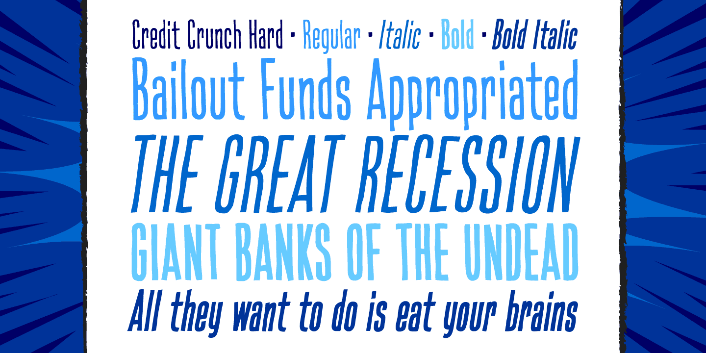 Credit Crunch Font Poster #1