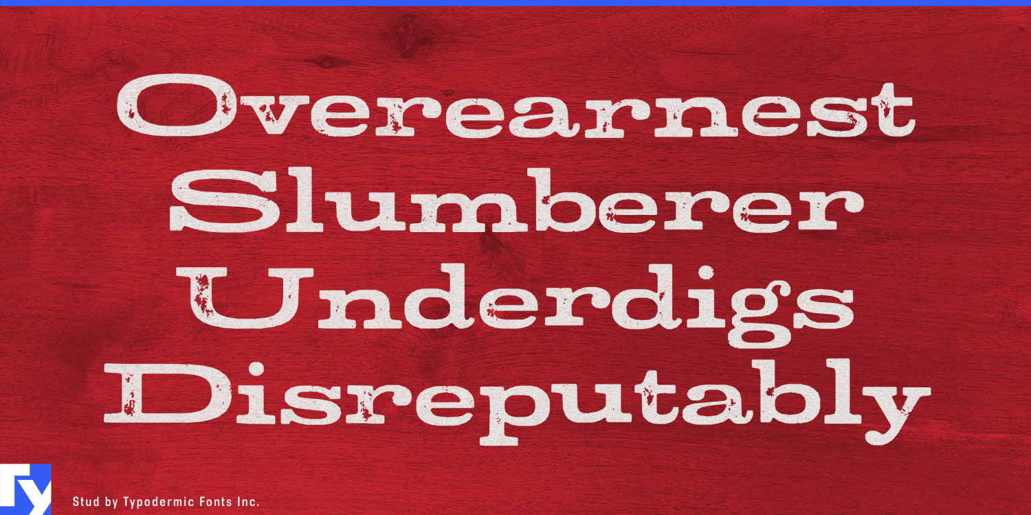 Stud Font Poster #1