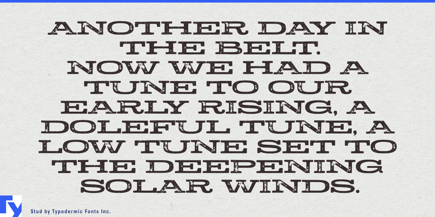 Stud Font Poster #1