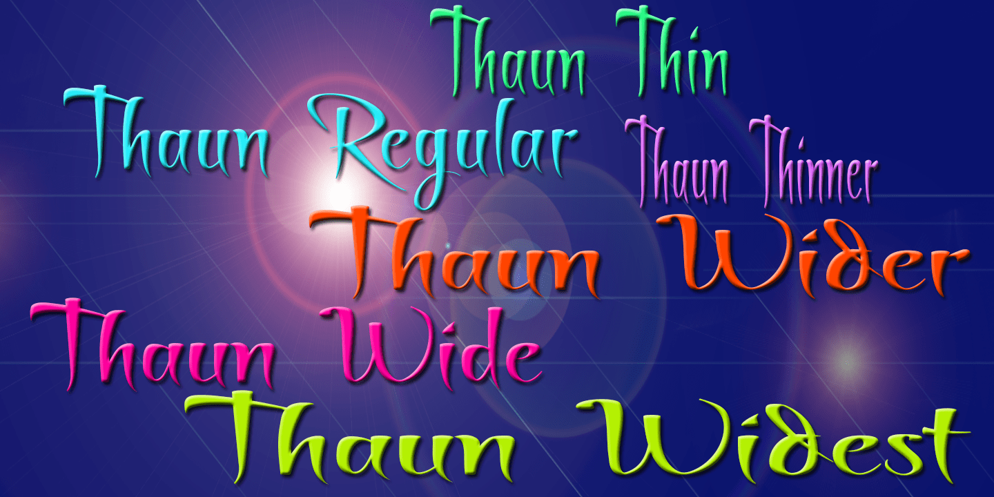 Thaun Font Poster #1