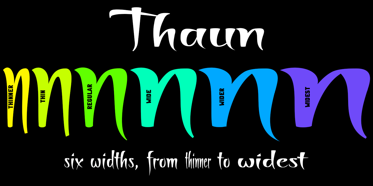 Thaun Font Poster #1