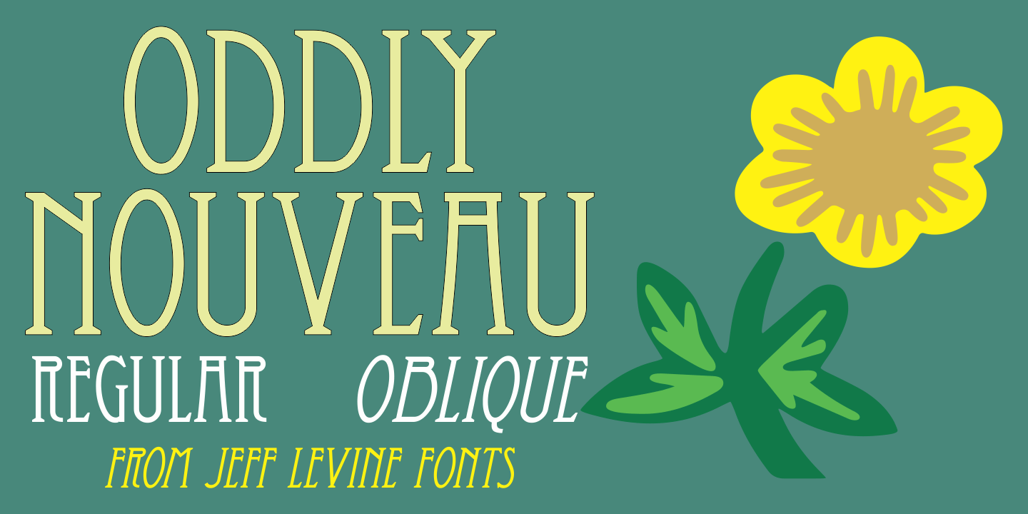 Oddly Nouveau Font Poster #1