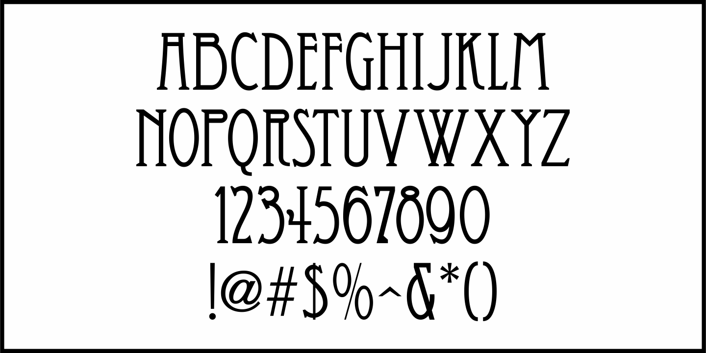 Oddly Nouveau Font Poster #3