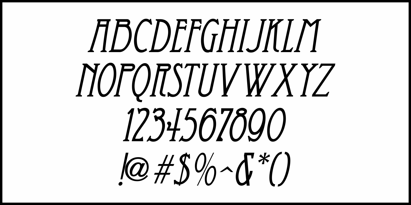 Oddly Nouveau Font Poster #5