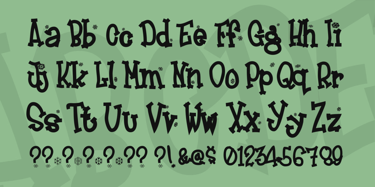 Frosty Font Poster #1
