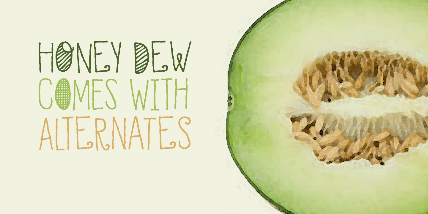 Honey Dew Font Poster #1