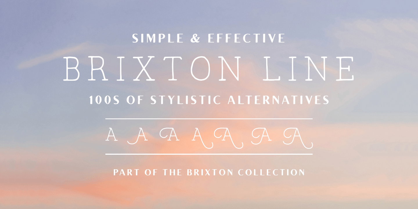 The Brixton Collection Font Poster #1